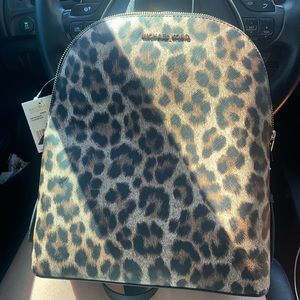 Michael Kors Cindy Leopard Backpack